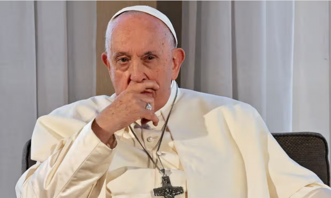 Pope Francis also cautioned against relying on technology such as carbon capture and storage to resolve the climate crisis. Photograph: Reuters