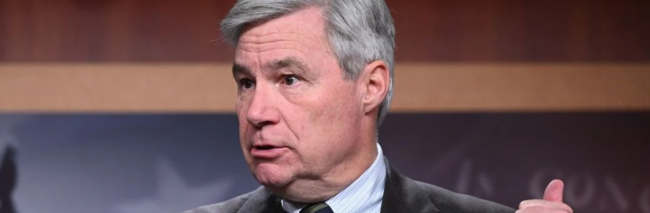 U.S. Sen. Sheldon Whitehouse (D-R.I.) speaks during a press conference at the Capitol in Washington, D.C., on January 24, 2023. (Photo: Mandel Ngan/AFP via Getty Images)