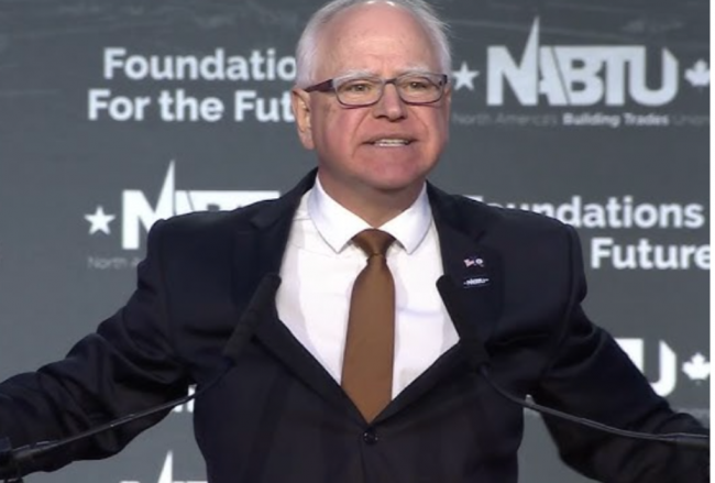 Gov. Tim Walz, Youtube screengrab.