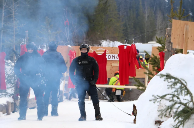 Some opponents warn the Prince Rupert Gas Transmission pipeline will face protests similar to those that led to confrontations on the Coastal GasLink pipeline route. Photo by Amanda Follett Hosgood.