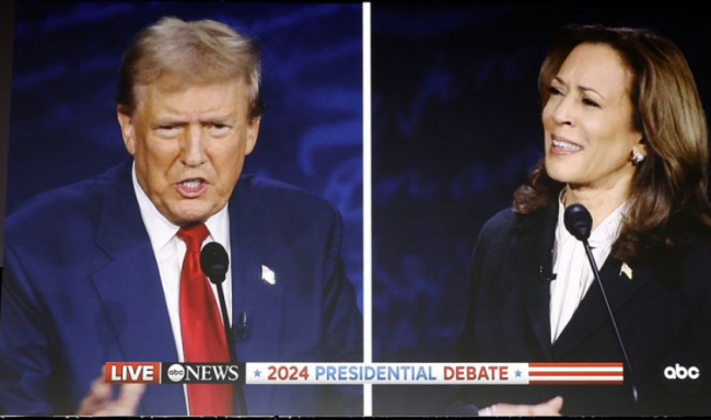 Trump and Harris at 2024 debate