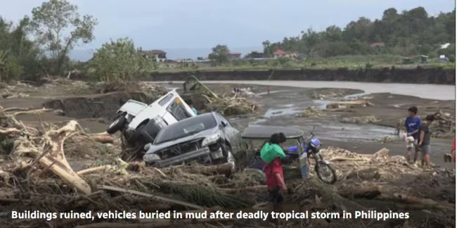 Tropical storm Trami caused major damage in Batangas, Philippines. 'It's indescribable how scared we were,' one resident says.