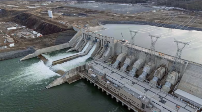 The Site C dam pictured on Wednesday. (B.C. Hydro)