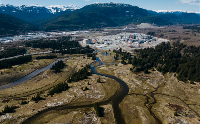 More than a decade after the idea was first brought forward, the LNG Canada liquefaction facility will start exporting B.C. LNG this year. Photo: Marty Clemens / The Narwhal