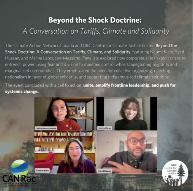 Beyond the Shock Doctrine: A Conversation on Tariffs, Climate and Solidarity