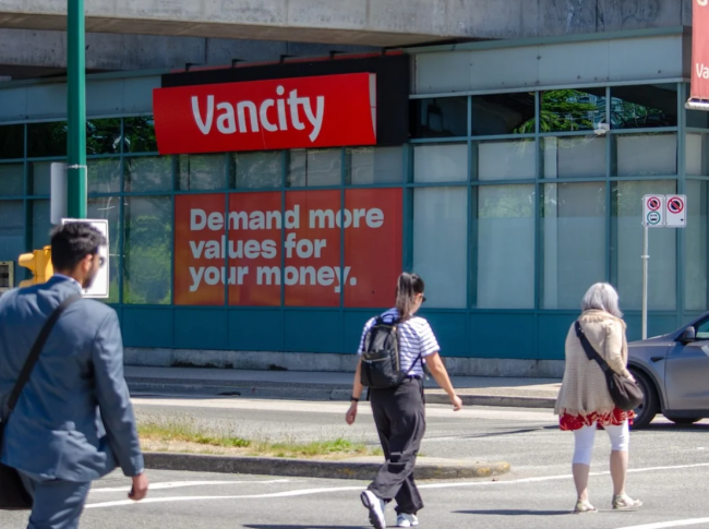 Vancity’s BCGEU members are mulling a strike over wages and pensions. Photo for The Tyee by Isaac Phan Nay.
