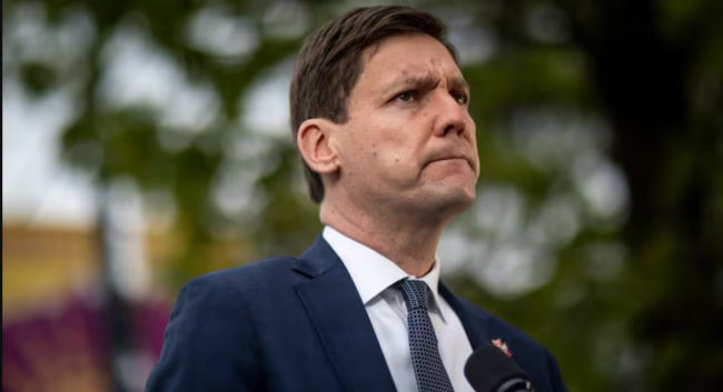 Premier David Eby says he would consider a pipeline to B.C.'s north coast if it didn't rely on public subsidies. (Ben Nelms/CBC)