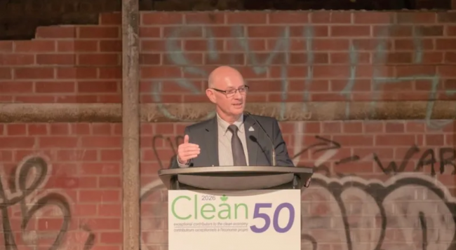 Mayor Richard Ireland at the Canada’s Clean50 Summit, Municipality of Jasper/Instagram