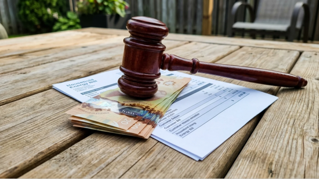 gavel on desktop