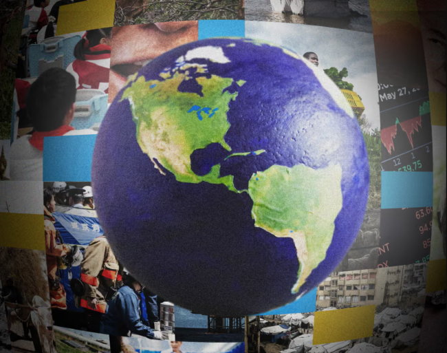 The World Inequality Lab is calling for hefty wealth taxes, reduced working hours, dietary changes and new investment priorities. Composite: Guardian Design/Getty Images/AP