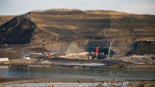 Construction at the Site C dam job site in northern B.C. has continued during the COVID-19 pandemic as it's considered an essential service. (Site C Clean Energy Project)