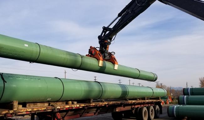 Pipes for TMX - Photograph By TRANS MOUNTAIN