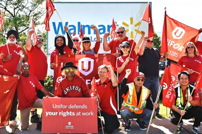 Photo via Unifor on Twitter.