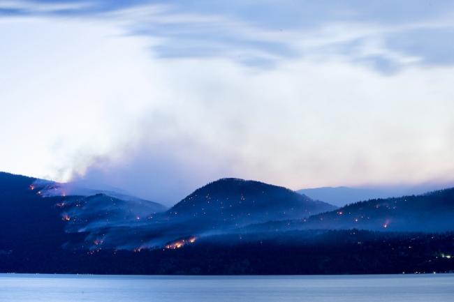 The White Rock Lake wildfire west of Vernon, B.C., burned an area of more than 83,000 hectares last summer. Photo by Jesse Winter