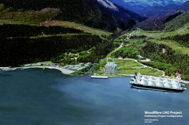 Rendering of the proposed Woodfibre LNG project | Submitted