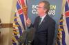 B.C. Green Rob Botterell, MLA for Saanich North and the Islands, speaks to media on March 5, 2025.(Wolf Depner/Black Press Media)