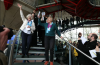 Members of Swiss association Senior Women for Climate Protection react after the ruling (Getty)