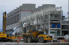 Cooling towers used to dissipate heat generated when natural gas is converted into liquefied natural gas are seen under construction at the LNG Canada export terminal in Kitimat. Photo by DARRYL DYCK /THE CANADIAN PRESS
