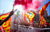 Italian trade unionists rally in Naples as part of a day of strikes and protests in solidarity with Gaza PHOTO: Matteo Ciambelli/Reuters