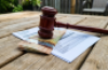 gavel on desktop