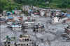 Devghat village, Nepal, after flash floods in August. Photograph: Ritesh Shukla/Getty Images