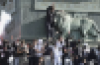 Protesters are seen on the July Column during a protest on Place de la Bastille on October 08, 2026 in Paris, France. (Photo by Remon Haazen/Getty Images)
