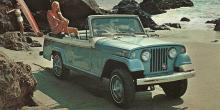 A print ad for a 1966 Jeepster Sports Convertible. Columnist Seth Klein believes it's time to ban advertisements that glamorize the very products that got us into a climate emergency. Photo by John Lloyd / Flickr (CC BY 2.0)