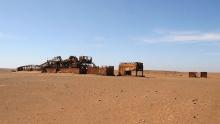Photo: Abandoned oil drilling platform near the coast of Namibia. (fiverlocker / Flickr