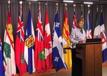 Green Party Leader Annamie Paul on Nov. 18 in Ottawa. "It really is Scrooge-like," Paul says of the CRA's CERB letters to Canadians. Paul photo / Facebook
