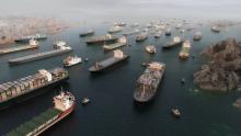 Ships stalled in Bay of Hormuz - 