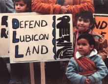 Lubicon protest fracking