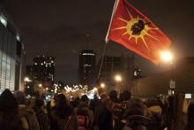 Night demo in Montreal