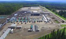 The Pacific Canbriam Altares natural gas processing plant in B.C.'s Montney gas fields. The province pushed back against claims it failed to deduct gas transportation and processing costs in its latest budget. Pacific Canbriam