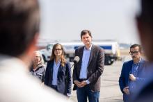 On Aug. 8, B.C. Premier David Eby declared a state of emergency due to wildfires — the province's third state of emergency in five years. The declaration came two days after Energy Minister Adrian Dix announced the province had purchased a gas-fired power plant on Vancouver Island. Photo: Province of B.C. / Flickr