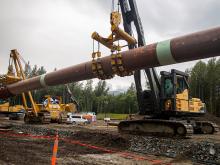 Finance Minister Brenda Bailey is considering a proposal to cut the tax assessments for pipelines in BC, increasing costs for others who pay property tax. Photo via Coastal GasLink.
