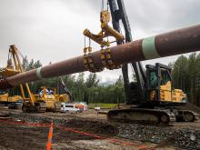 BC’s growing natural gas industry is fuelling LNG projects and resulting in pipeline growth. But are taxpayers getting enough for the publicly owned non-renewable resource? Photo via Coastal GasLink.