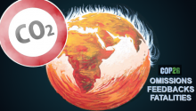 COP26 burning earth