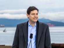 BC Premier David Eby: ‘Until we find ways to produce steel without [metallurgical coal], it is a good product to be exported from British Columbia.’ Photo via BC government.