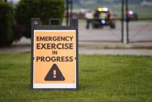 emergency exercise notice