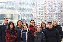 The seven young Ontarians who served notice on Doug Ford's government over climate inaction with two Ecojustice lawyers representing them. Photo courtesy of Ecojustice