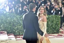 Tom Brady and Gisele Bündchen attend a gala at the Metropolitan Museum of Art in New York City, 2018. (Jason Kempin / Getty Images)