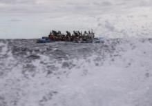 migrants on the Mediterranean