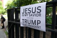 JESUS IS MY SAVIOR, TRUMP IS MY PRESIDENT - Photograph Source: SWinxy – CC BY 4.0