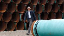 The White House said earlier Monday that U.S. President Barack Obama would make a decision on whether to grant a permit to TransCanada for the Keystone XL crude oil pipeline before he leaves office in January 2017, but in a surprise move Monday night, TransCanada said it has asked the U.S. to delay its review of the project. (Pablo Martinez Monsivais/Associated Press)