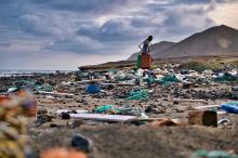  View of a beach covered by plastic garbage on the island of Santa Luzia, Cape Verde. Photo by CaptainDarwin/Wikimedia Commons (CC BY-SA 4.0)