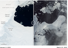 Ice Shelf Collapse in East Antarctica - NASA