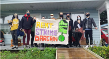 The Rent Strike Bargain campaign aims to organize tenants' groups in B.C. cities with large corporate landlords. (Rent Strike Bargain Collective)