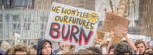 Students march to demand climate action in New York City on March 25, 2022. (Photo: Erik McGregor/LightRocket via Getty Images)