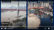 China: world’s third largest river dries up in drought – video - with original
