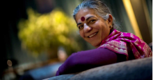 Vandana Shiva: ‘We’ve got to shift from industrial to ecological farming.’ Photograph: Quique García/EPA-EFE